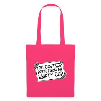 On ne peut pas verser dans un gobelet vide Soins personnels - Sac en tissu - rose azalée - Devant
