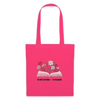Blumen aus offenem Buch - Stoffbeutel - Azalea - Vorne