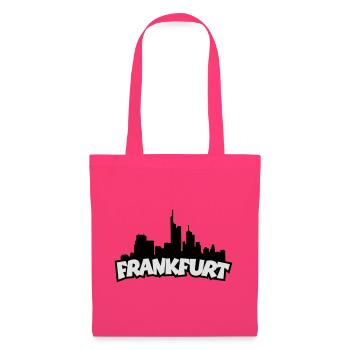 Frankfurter Skyline Frankfurt Logo - Stoffbeutel - Azalea - Vorne