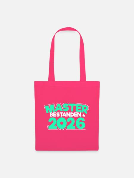 Master 2026 Masterabschluss Promotion Sponsion - Stoffbeutel - Azalea