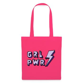 Illustration of Girl Power and Energy - Tote Bag - azalea - Front