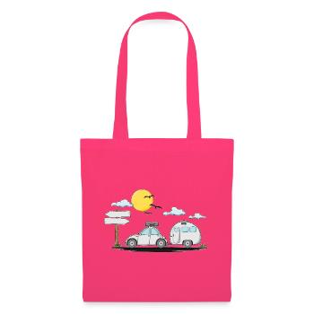 Wohnwagen mit Wunschtext – Perfekt für den Ruhesta - Stoffbeutel - Azalea - Vorne