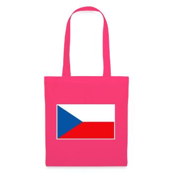 Czech Republic Flag Classic Frame - Stoffbeutel - Azalea - Vorne