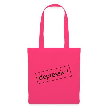 Depressiv - Stempel - Stoffbeutel - Azalea - Vorne