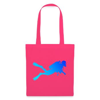 Apnoetauchen Geschenkidee für Unterwasserabenteuer - Stoffbeutel - Azalea - Vorne