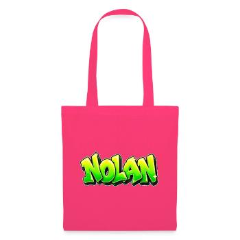 NOLAN in Graffiti: der Name, der alles auseinanderreißt! - Stoffbeutel - Azalea - Vorne