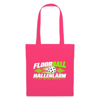 Floorball Hallenlarm Musik Logo - Stoffbeutel - Azalea - Vorne