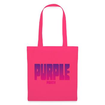 Purple Party Gradient Großbuchstaben - Stoffbeutel - Azalea - Vorne