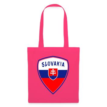 Slowakei Wappen / Geschenk Nationalfarben Flagge - Stoffbeutel - Azalea - Vorne