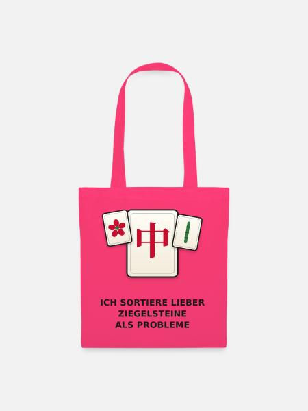 mahjong_ziegelsteine_spruch - Stoffbeutel - Azalea