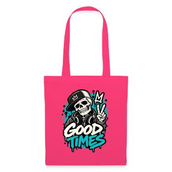 Totenkopf Streetwear Punk Rock - Stoffbeutel - Azalea - Vorne