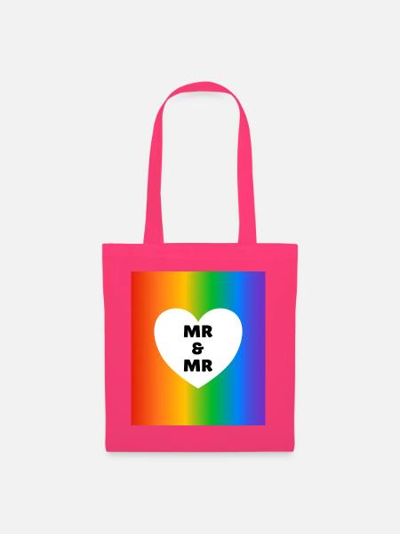 Gleichgeschlechtliche Ehe: Zwei Ehemänner Rainbow - Stoffbeutel - Azalea