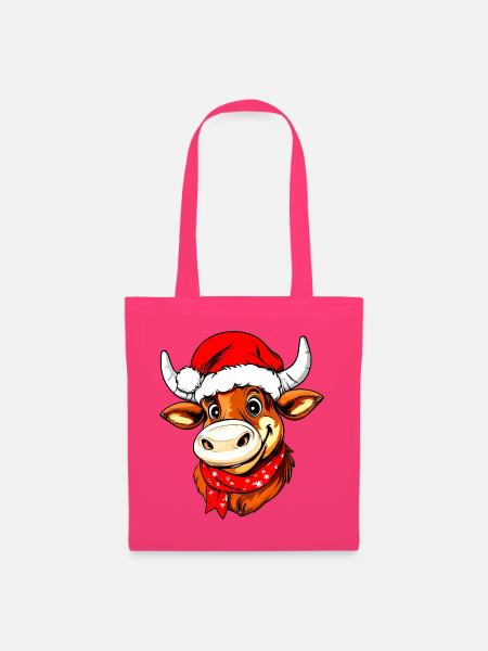 Weihnachtsmann Stier - Stoffbeutel - Azalea