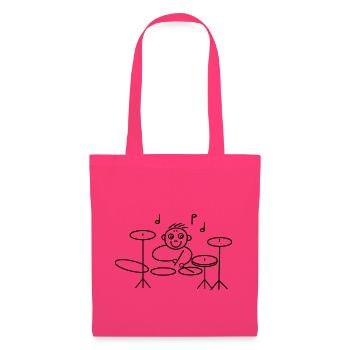Batteur cool à la batterie - Sac en tissu - rose azalée - Devant