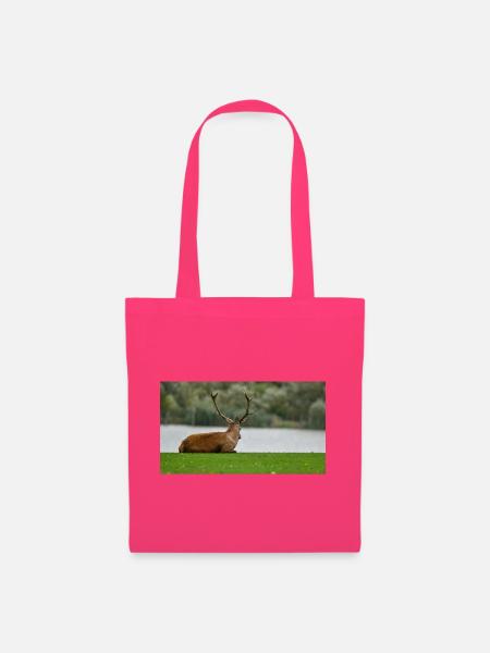 Hirsche am Ufer des Sees - Stoffbeutel - Azalea
