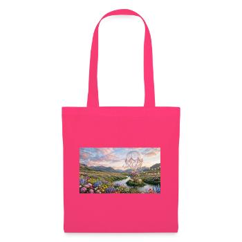 Floral Sky Balloon Traumlandschaft - Stoffbeutel - Azalea - Vorne