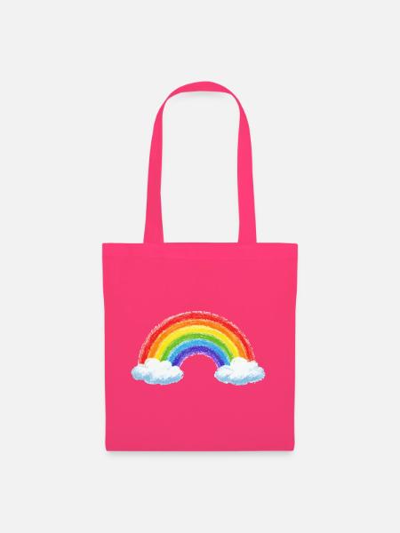Regenbogen über Wolken - Stoffbeutel - Azalea