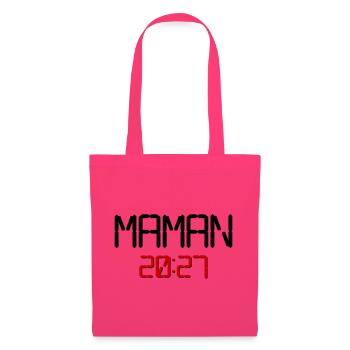 Französische Mama 2027 - Stoffbeutel - Azalea - Vorne