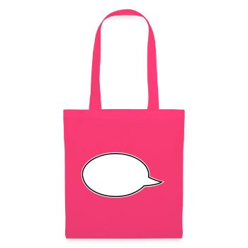 Liens de bandes dessinées dans les bulles de dialogue - Sac en tissu - rose azalée - Devant