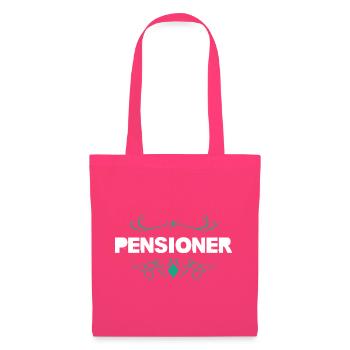 Pensioner Ornament Schriftzug - Stoffbeutel - Azalea - Vorne