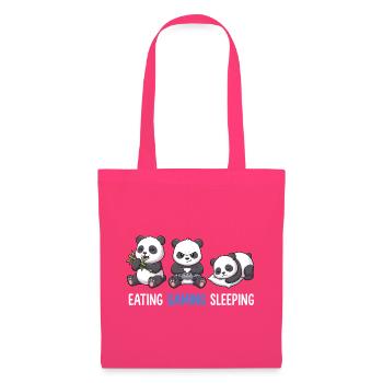 Eating Gaming Sleeping Panda Zocker Gamer - Stoffbeutel - Azalea - Vorne