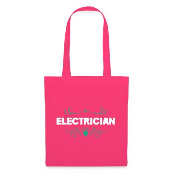 Elektriker Ornament Vintage Flair - Stoffbeutel - Azalea - Vorne
