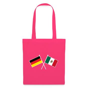 Germany x Mexico Crossed Friendship Flags - Stoffbeutel - Azalea - Vorne