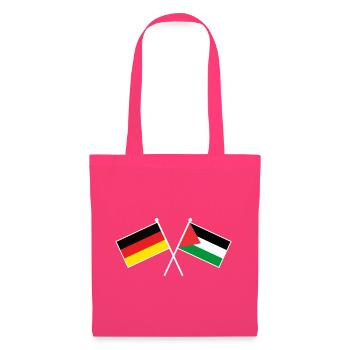 Germany x Palestine Freundschaftsflagge - Stoffbeutel - Azalea - Vorne
