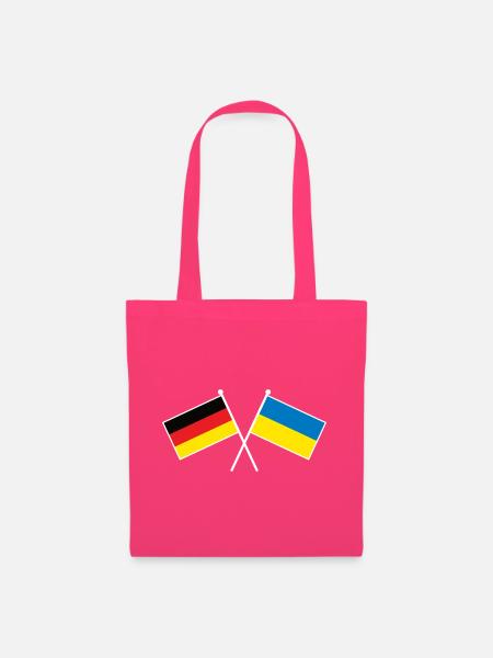 Germany x Ukraine Friendship Flags - Stoffbeutel - Azalea