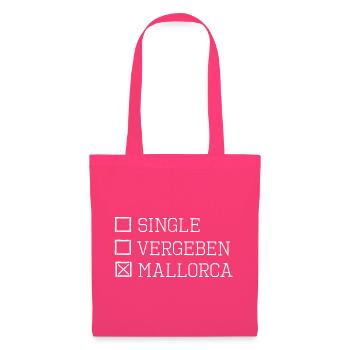 Mallorca Single Urlaub Partyurlaub - Stoffbeutel - Azalea - Vorne