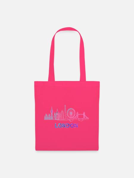 London City Skyline - Stoffbeutel - Azalea
