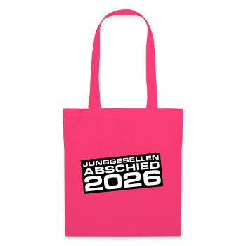 Junggesellenabschied 2026 Jga - Stoffbeutel - Azalea - Vorne