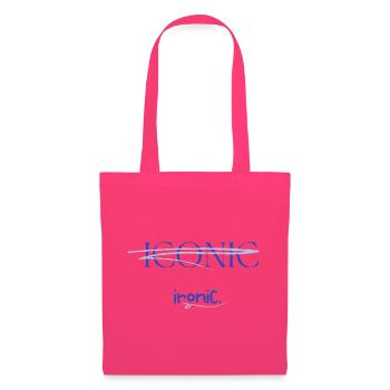 Iconic Ironic T-Shirt – Lustiges Statement Shirt  - Stoffbeutel - Azalea - Vorne