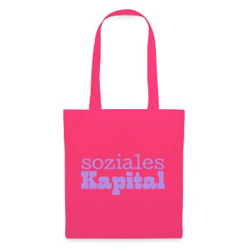 Soziales Kapital lila - Stoffbeutel - Azalea - Vorne