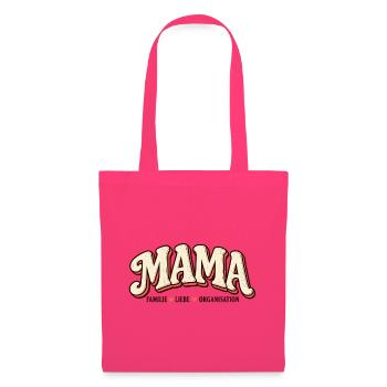 Mama Familienmanagerin seit immer | Mama Geschenk - Stoffbeutel - Azalea - Vorne
