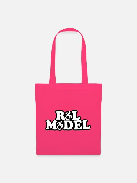 RoL-Modell – Rollstuhl-Pride-Design # - Stoffbeutel - Azalea