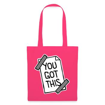 You Got This Motivational Inspirational Quote - Tote Bag - azalea - Front