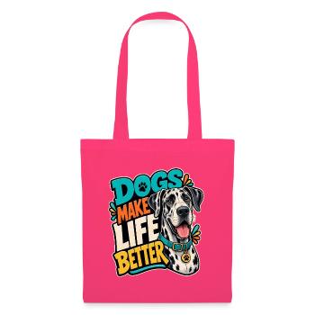 Dogge - Stoffbeutel - Azalea - Vorne