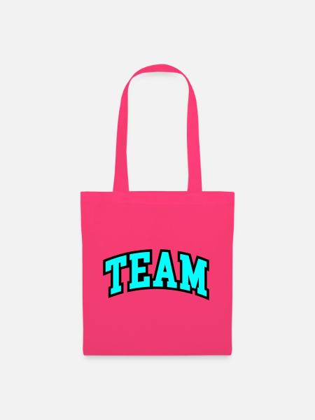 Team Schriftzug - Stoffbeutel - Azalea