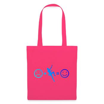 Geschenkidee für die Bouldererin mit Sportklettern - Stoffbeutel - Azalea - Vorne