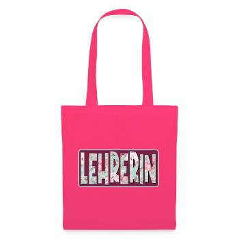 LEHRERIN LEHRAMT - Stoffbeutel - Azalea - Vorne
