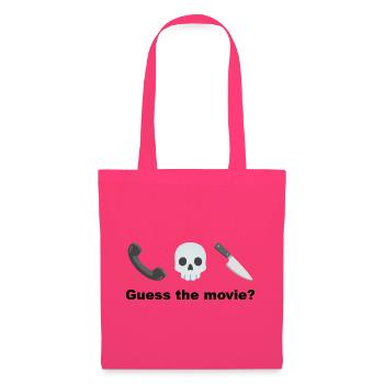 Totenkopf mit Handy und Messer Rate mal, der Film? - Stoffbeutel - Azalea - Vorne