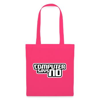 L’ordinateur dit pas de technique drôle de nerd programmeur - Sac en tissu - rose azalée - Devant