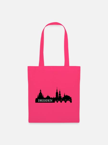 Dresden Skyline - Stoffbeutel - Azalea