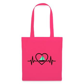 Heart Sailing – Passion Boat - Tote Bag - azalea - Front
