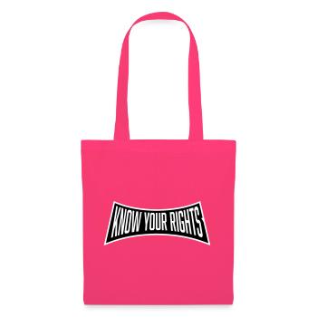 Connaissez vos droits Activisme Justice Liberté - Sac en tissu - rose azalée - Devant