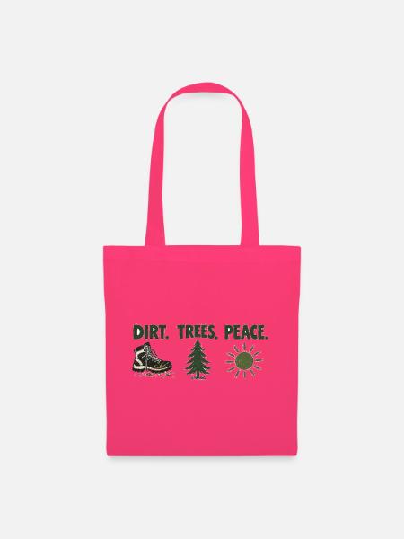 Dirt Trees Peace - Stoffbeutel - Azalea