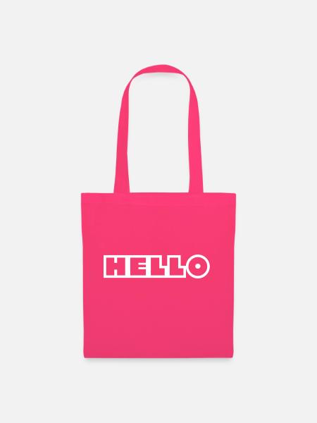 Hello - Stoffbeutel - Azalea