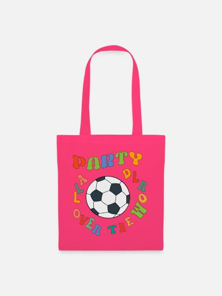 Kunterbunte Fußballparty Weltweit - Stoffbeutel - Azalea