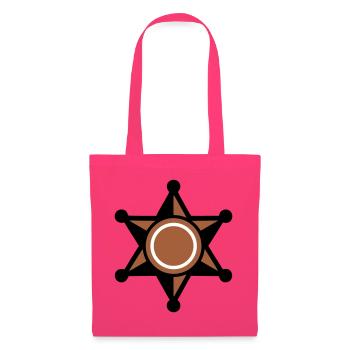 Sheriff Stern Abzeichen Icon - Stoffbeutel - Azalea - Vorne